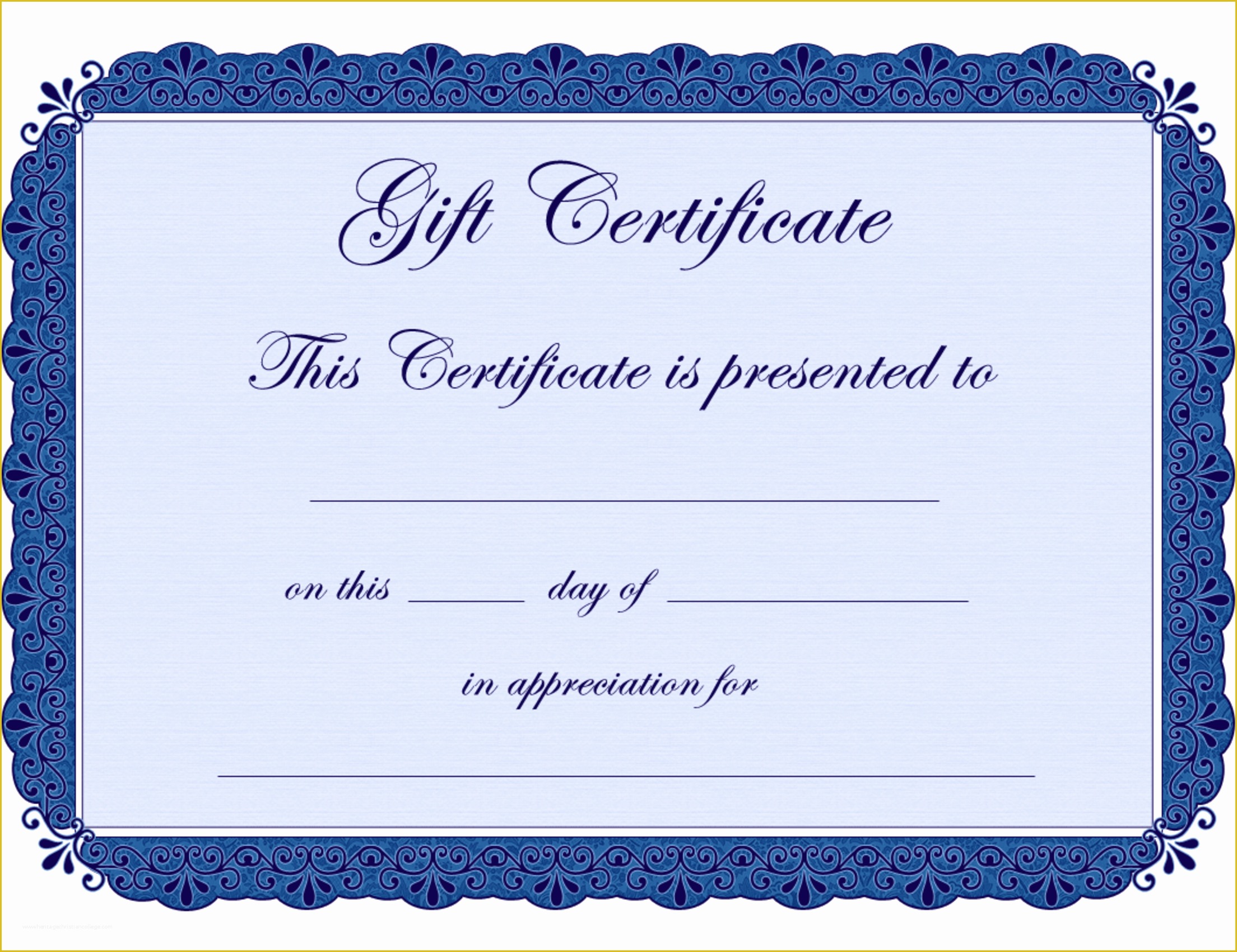 Free Gift Certificate Template Open Office Of Free Certificate Borders for Word Clipart Best
