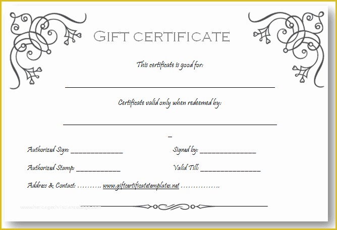 Free Gift Certificate Template Open Office Of Free T Certificate Templates