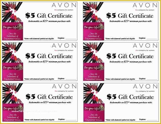 Free Gift Certificate Template Open Office Of Pin by Wealth Generating Mom On Free Avon Printables