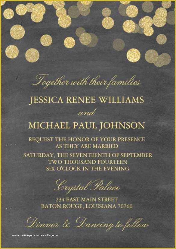 Free Glitter Invitation Template Of 26 Chalkboard Wedding Invitation Templates – Free Sample