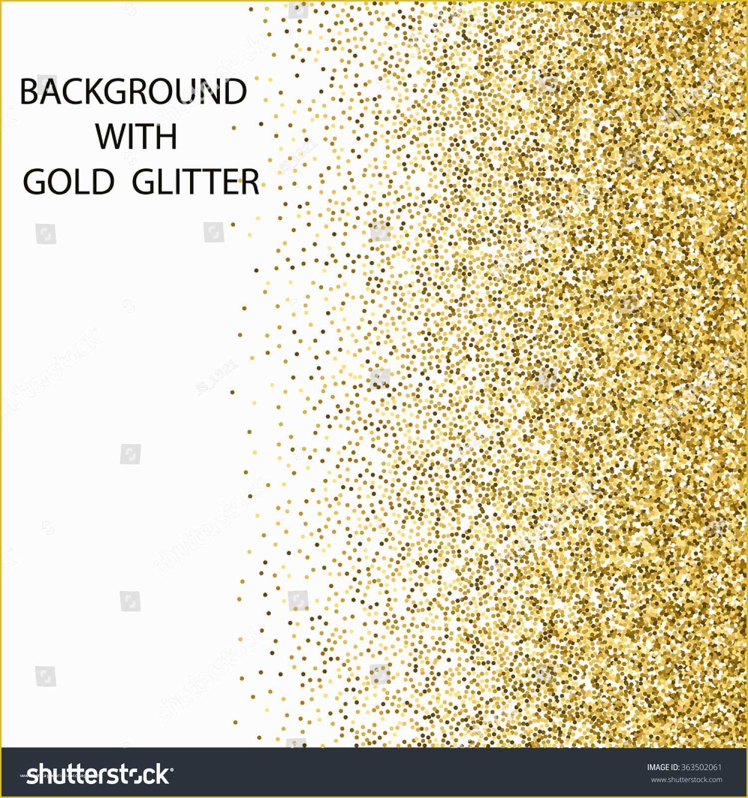 Free Glitter Invitation Template Of Abstract Background Gold Glitter Vector Illustration Stock