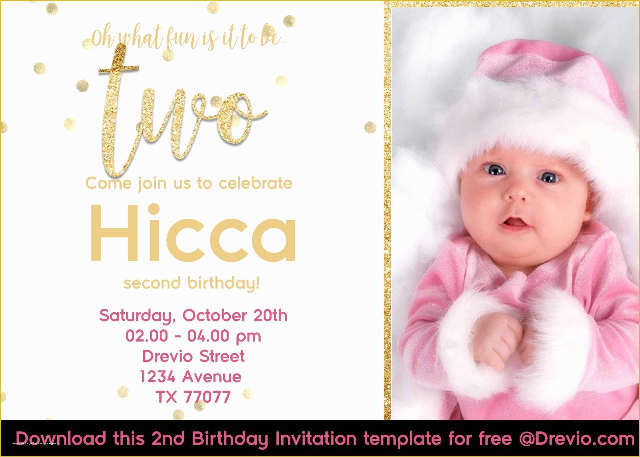 Free Glitter Invitation Template Of Free First Golden Glitter Birthday Invitations Templates
