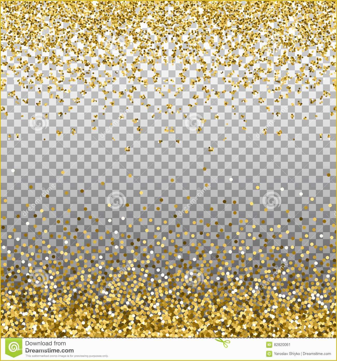 Free Glitter Invitation Template Of Gold Glitter Background Golden Sparkles Border
