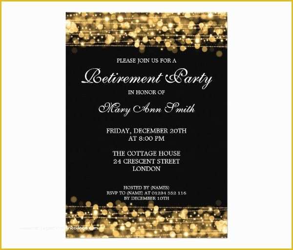 Free Glitter Invitation Template Of Pin by Faye Camp On Retirement Invitations