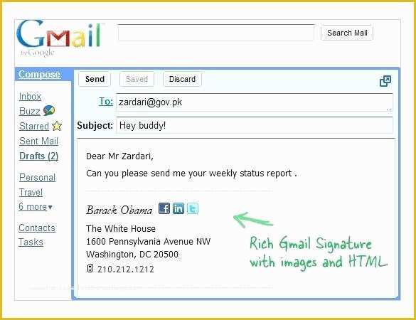 Free Gmail Templates Of Email Signature Gmail Template Email Signature Template