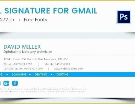 Free Gmail Templates Of Free Gmail Signature Template