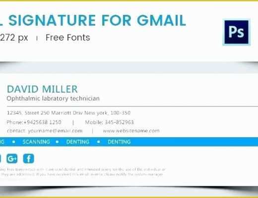 Free Gmail Templates Of Free Gmail Signature Template