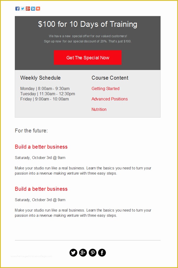 Free Gmail Templates Of Template Gallery Free HTML Templates for Gmail