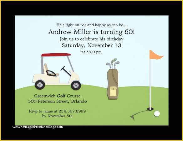 Free Golf Invitation Template Of 14 Fabulous Golf Invitation Templates & Designs