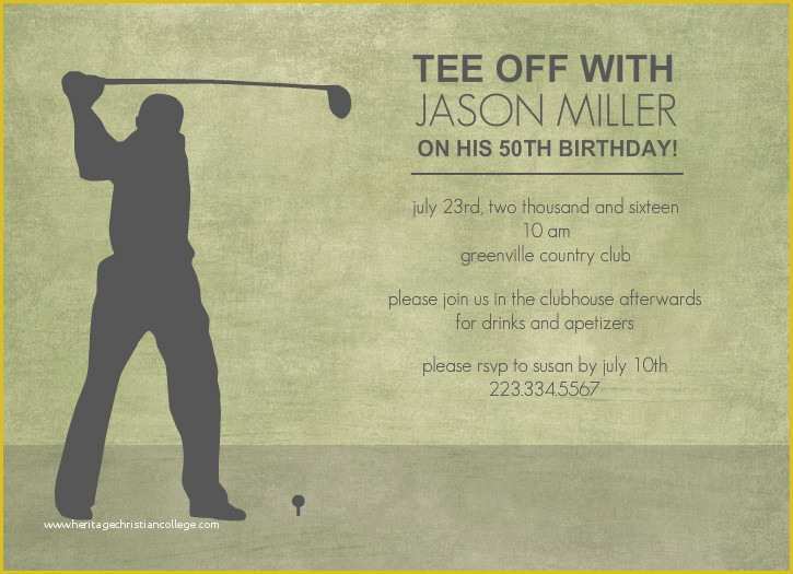 Free Golf Invitation Template Of 40th Birthday Ideas Free Golf Birthday Invitation Templates