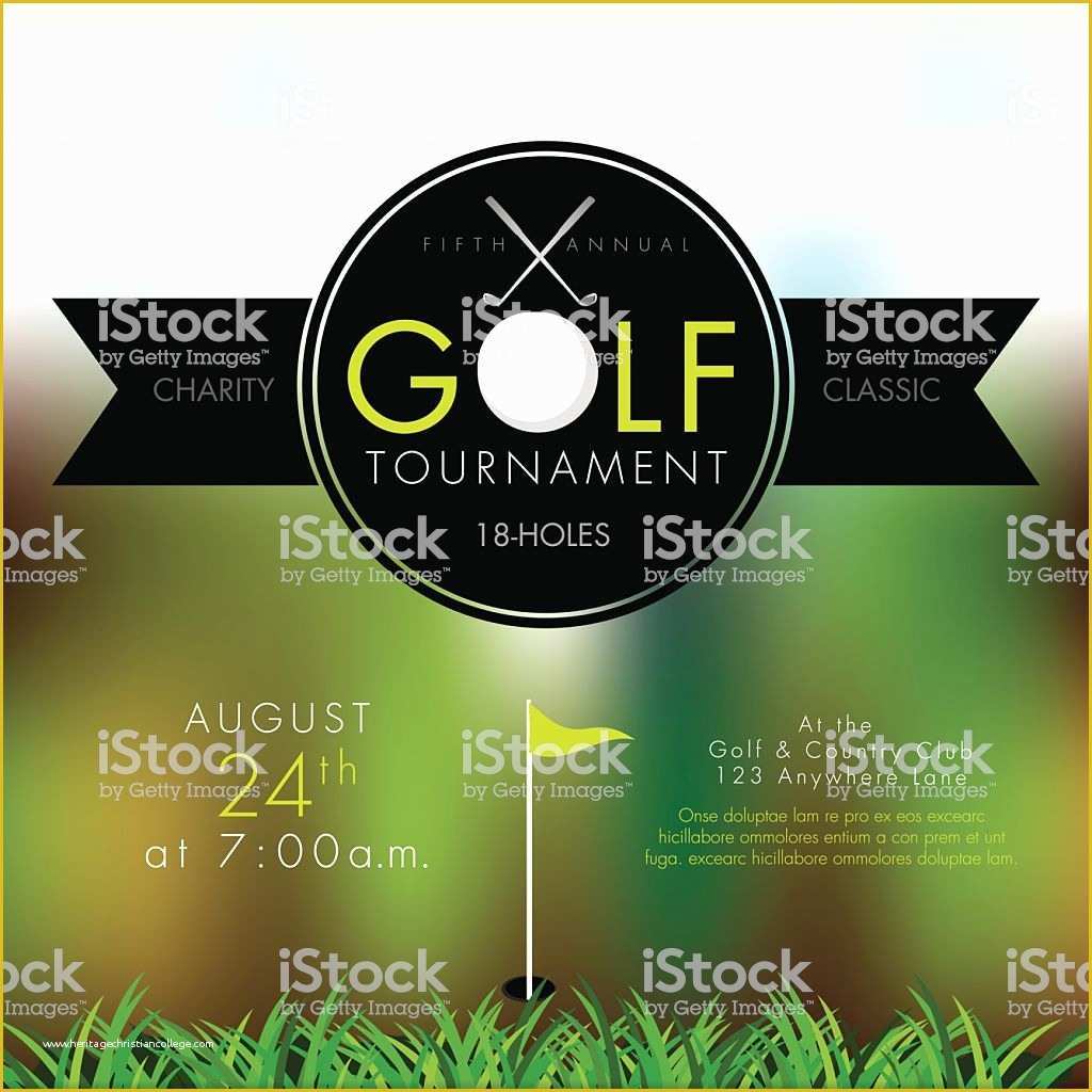 Free Golf Invitation Template Of Elegant Golf tournament Invitation Design Template