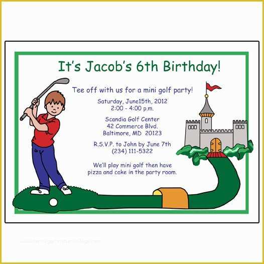 Free Golf Invitation Template Of Golf Birthday Invitations Ideas – Bagvania Free Printable