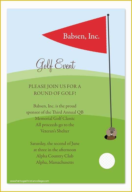 Free Golf Invitation Template Of Golf event Invitation Templates