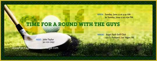 Free Golf Invitation Template Of Golf Free Online Invitations