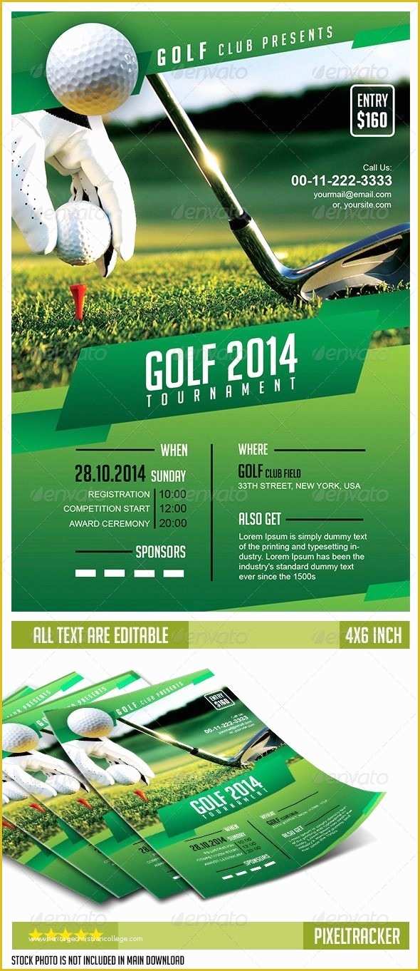 Free Golf Invitation Template Of Golf tournament Flyer Template Beepmunk