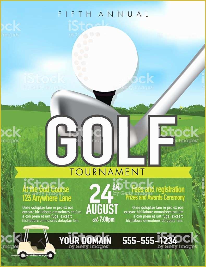 Free Golf Invitation Template Of Golf tournament with Golf Tee Club Invitation Template