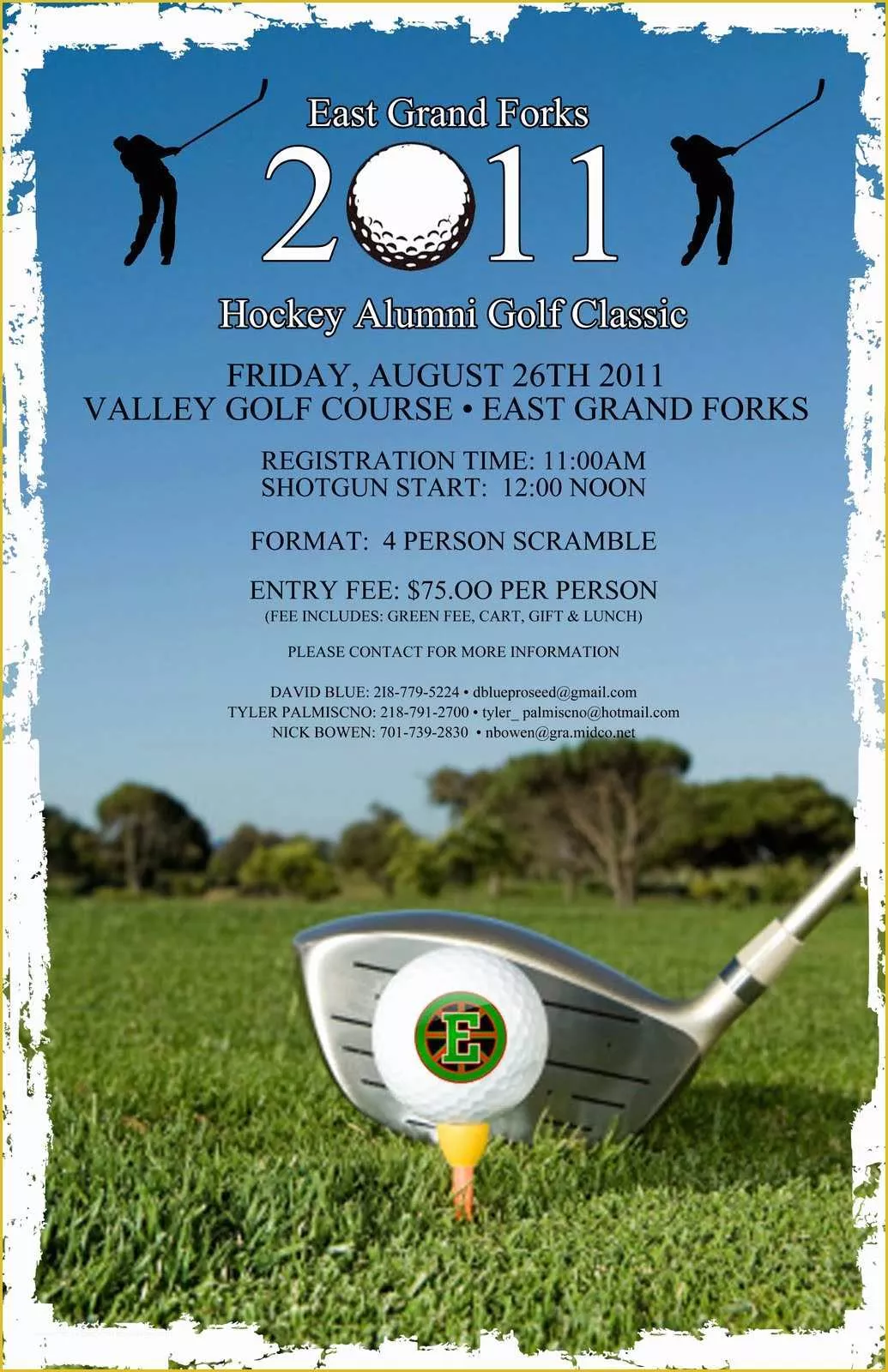 Free Golf Outing Flyer Template Of East Grand forks Greenwave Hockey Golf tournament