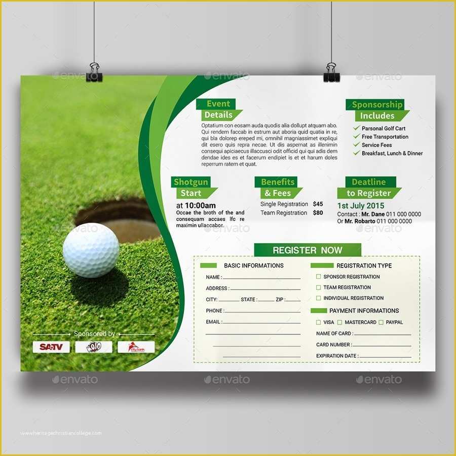 Free Golf Outing Flyer Template Of Golf tournament Flyer Template Beepmunk