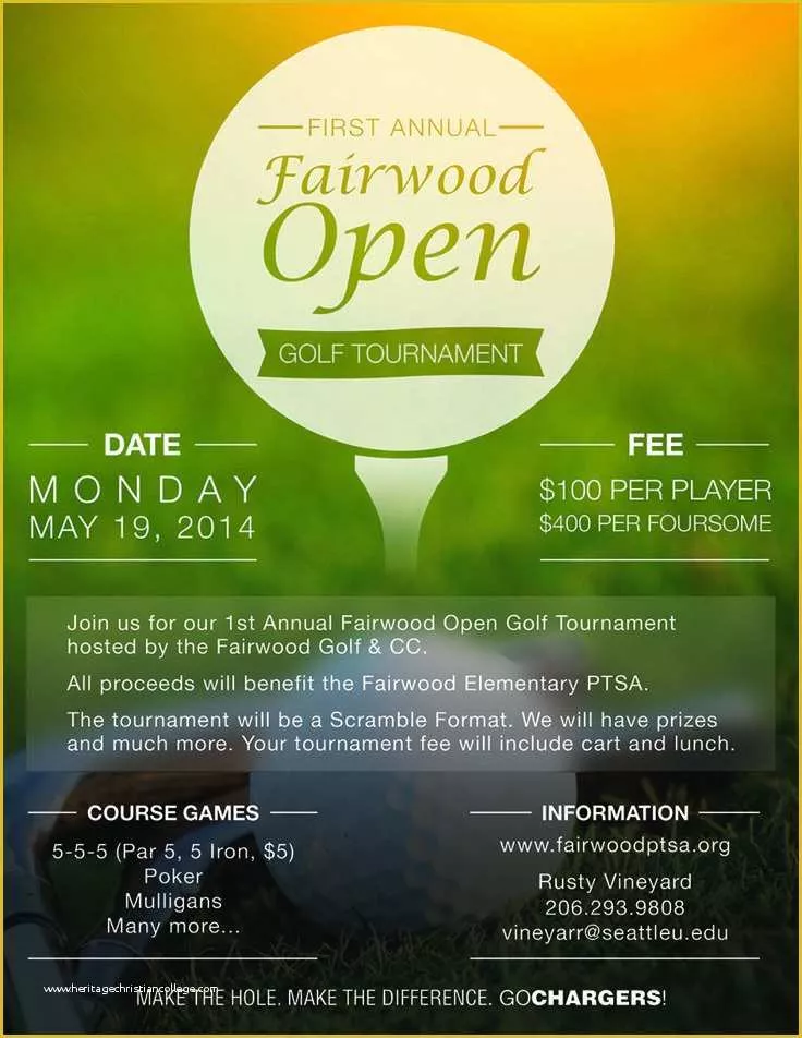 Free Golf Outing Flyer Template Of Golf tournament Flyer Template Download Free Templates