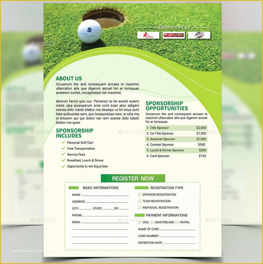 Free Golf Outing Flyer Template Of Golf tournament Flyer Template V4 by Aam360