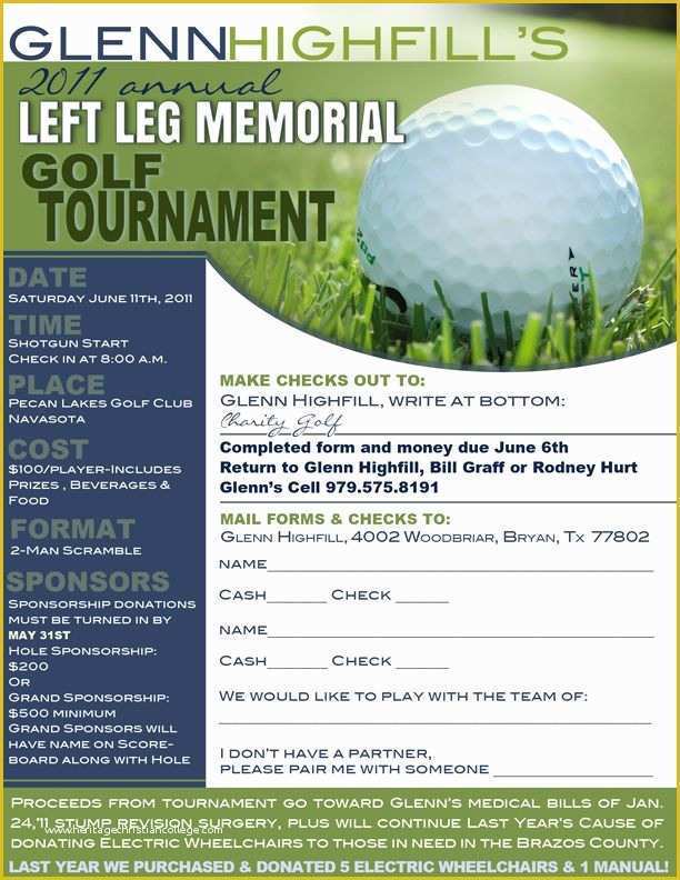 Free Golf Outing Flyer Template Of Registration form Small Golf Outing Ideas