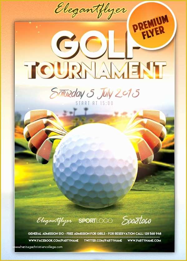 Free Golf tournament Flyer Template Of 21 Golf tournament Flyer Templates