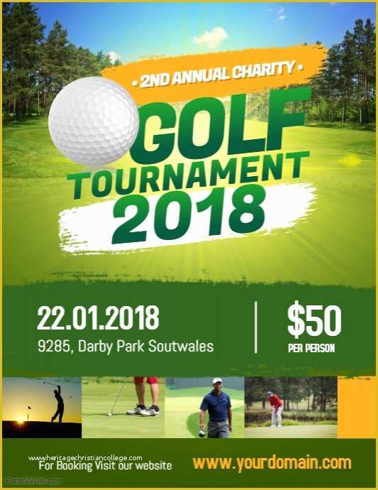Free Golf tournament Flyer Template Of Charity Golf tournament Flyer Poster Template