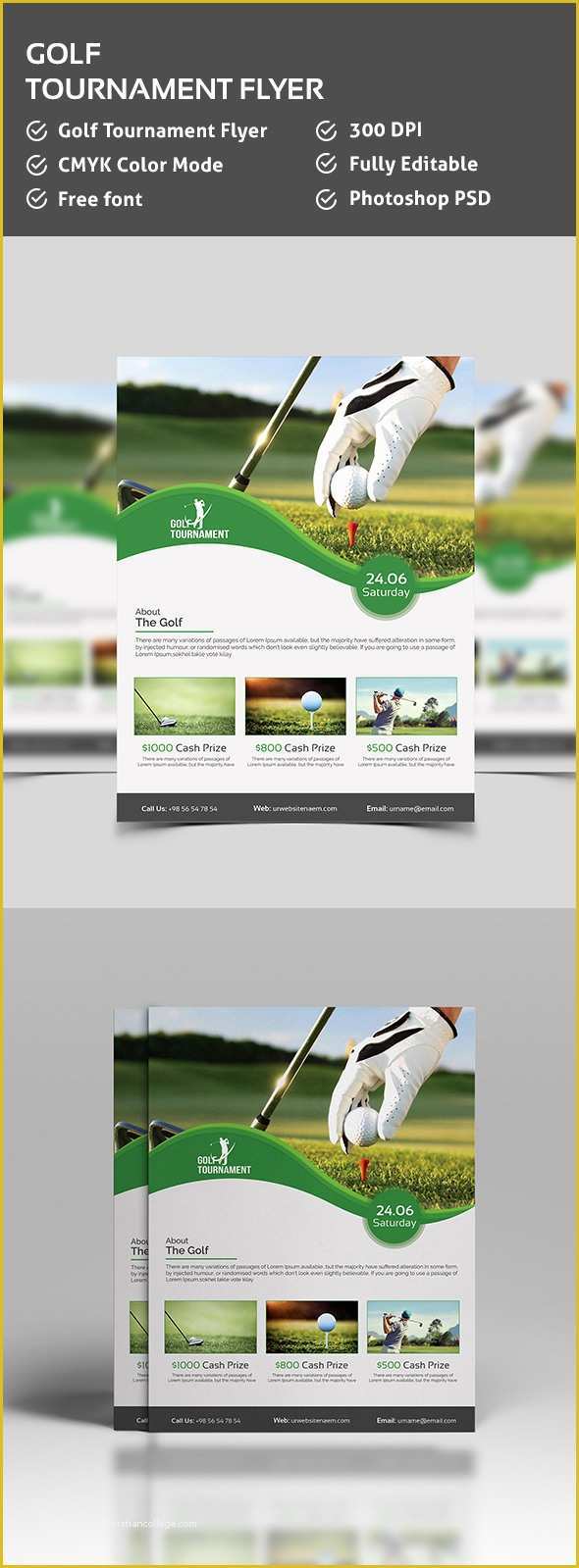 Free Golf tournament Flyer Template Of Golf tournament Flyer