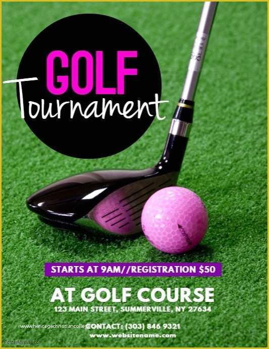 Free Golf tournament Flyer Template Of Golf tournament Flyer Template