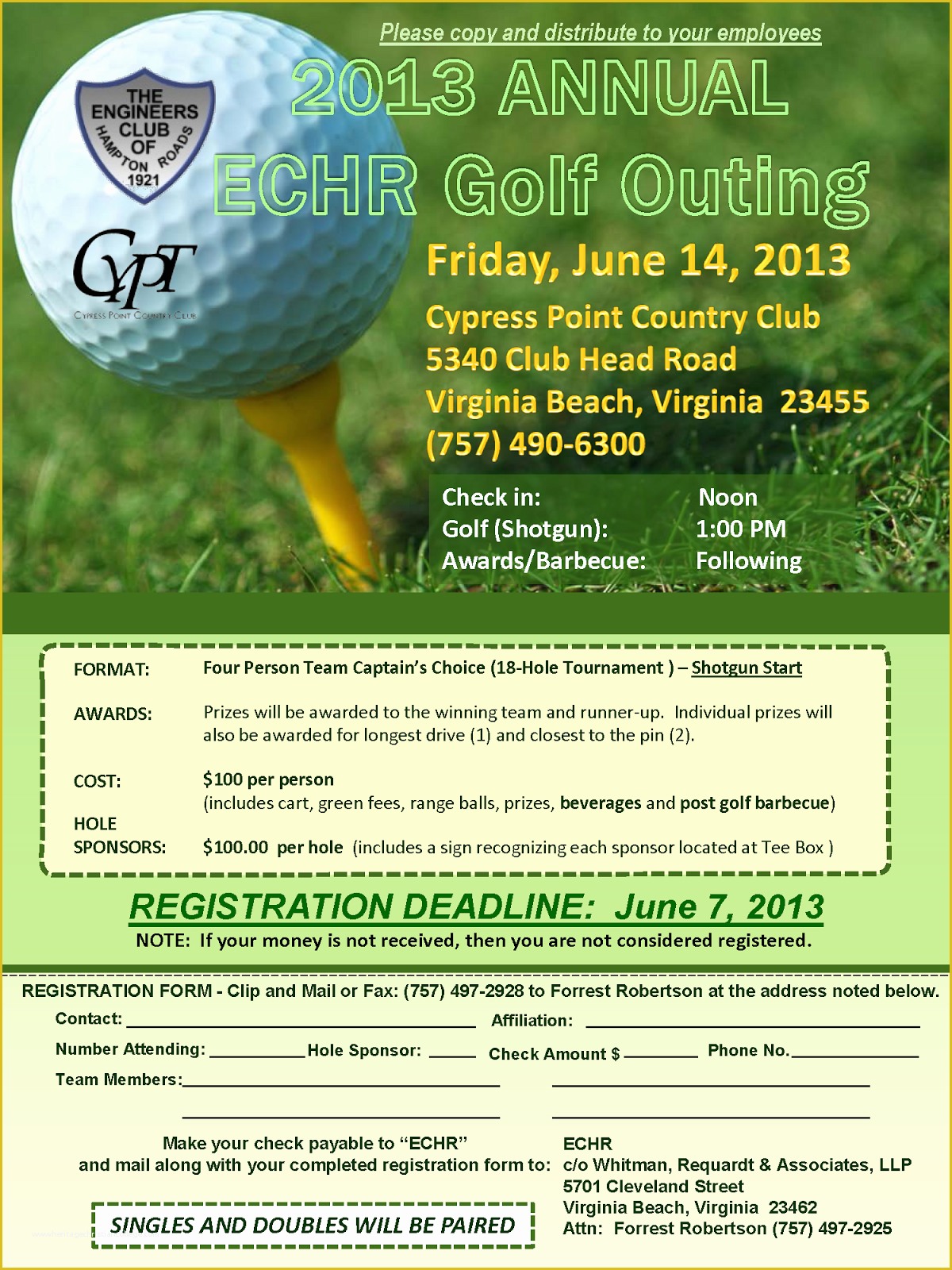 Free Golf tournament Flyer Template Of Tidewater Chapter Vspe