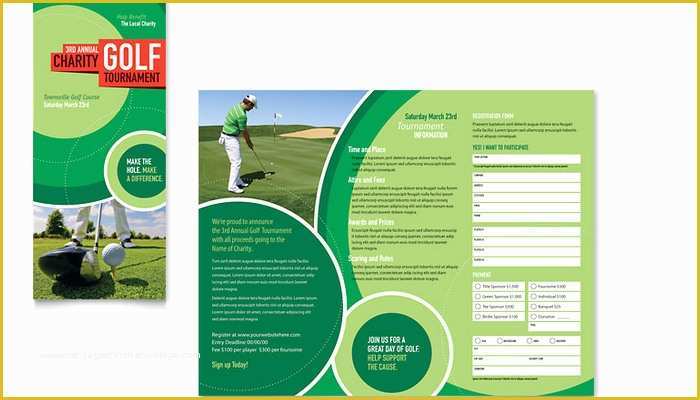 Free Golf tournament Registration form Template Of 5 Free Golf tournament Flyer Templates