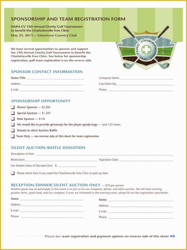 Free Golf tournament Registration form Template Of Charity Golf Reg form Pdf Archive