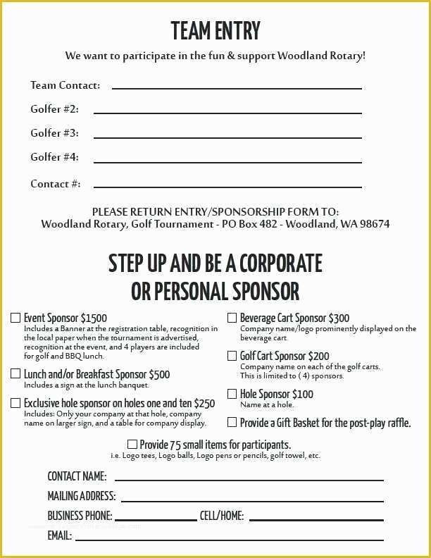 Free Golf tournament Registration form Template Of Entry form Template Word Entry form Template Petition