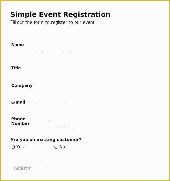 Free Golf tournament Registration form Template Of Sample Vendor Application Template Free Download event