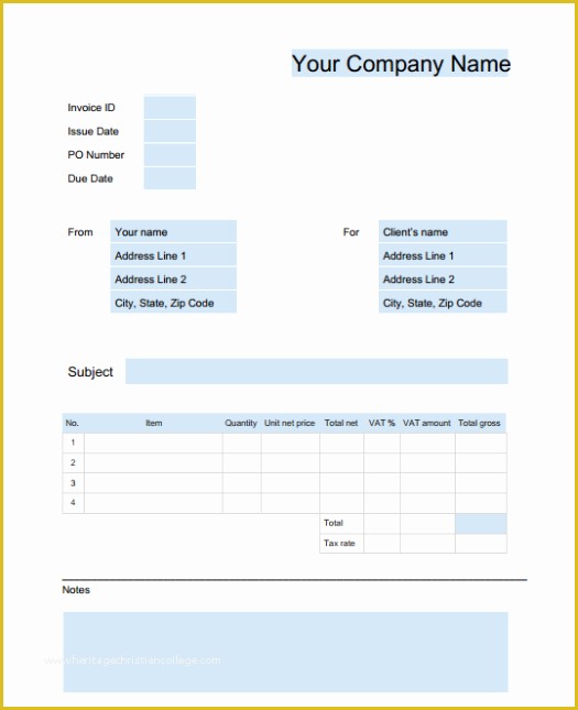 Free Google Docs Invoice Template Of 15 Free Google Docs Invoice Templates