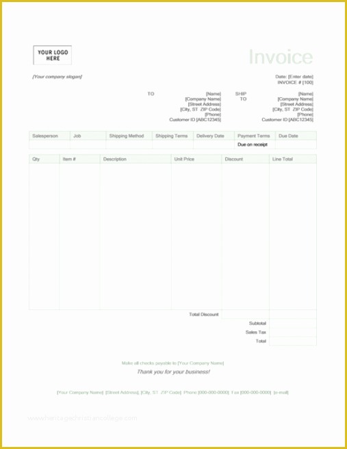 Free Google Docs Invoice Template Of 15 Free Google Docs Invoice Templates