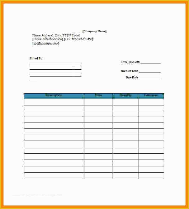 Free Google Docs Invoice Template Of 5 Invoice Google