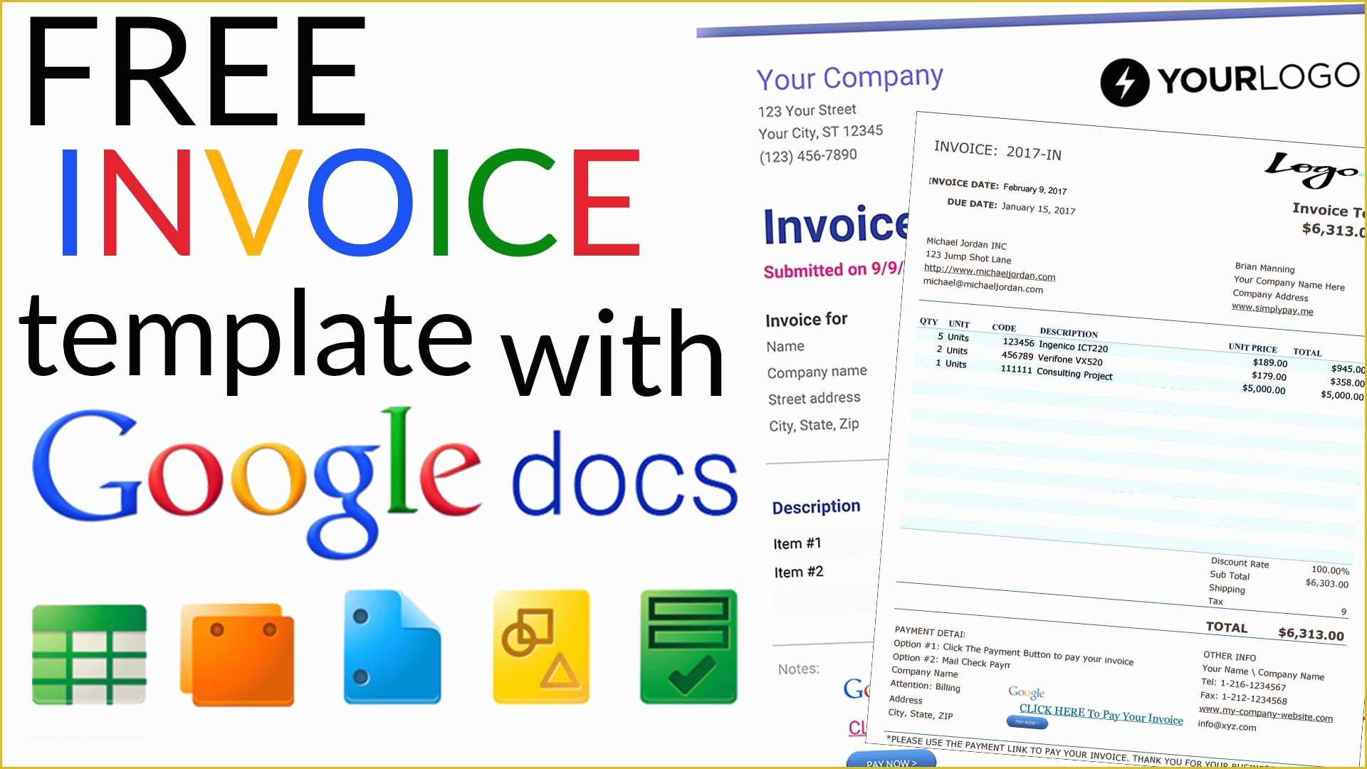 Free Google Docs Invoice Template Of Free Invoice Templates with Google Docs