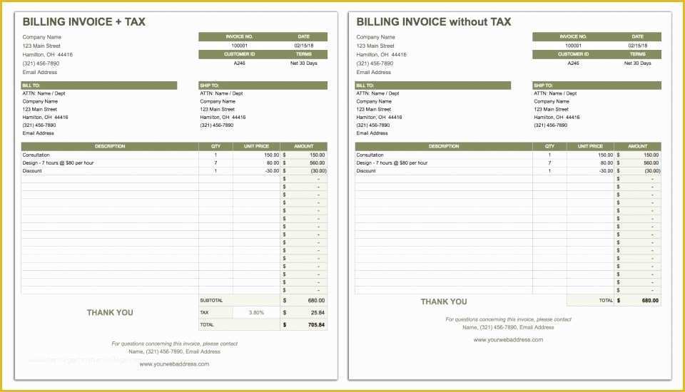 Free Google Docs Invoice Template Of Invoice Template Builder Open source 10 Taboos About