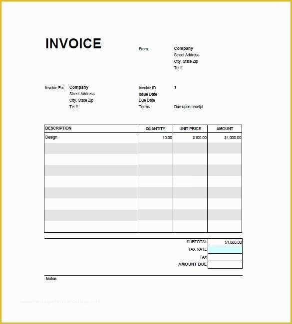 Free Google Docs Invoice Template Of Pin Oleh Joko Di Invoice Template