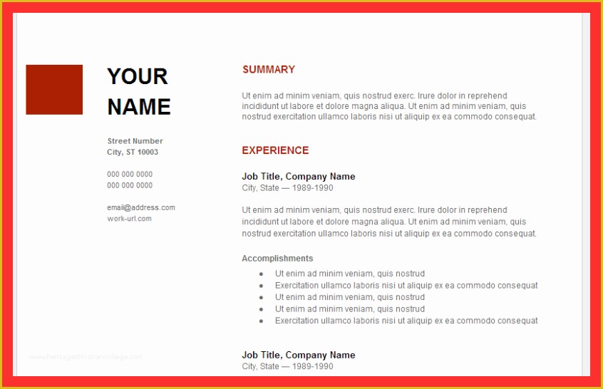 Free Google Docs Resume Templates Of Google Cover Letter