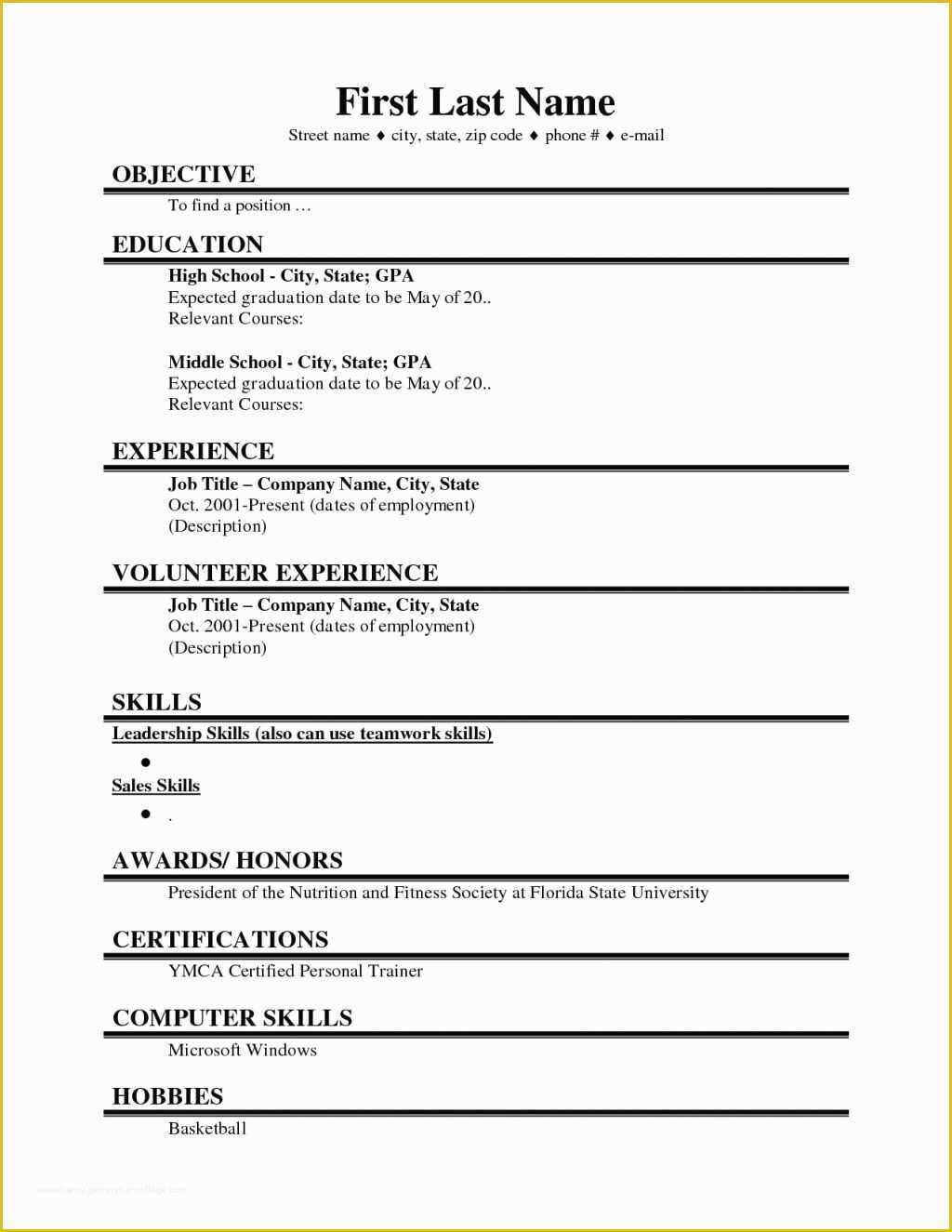 Free Google Docs Resume Templates Of Resume and Template 64 Fantastic Free Resume Templates