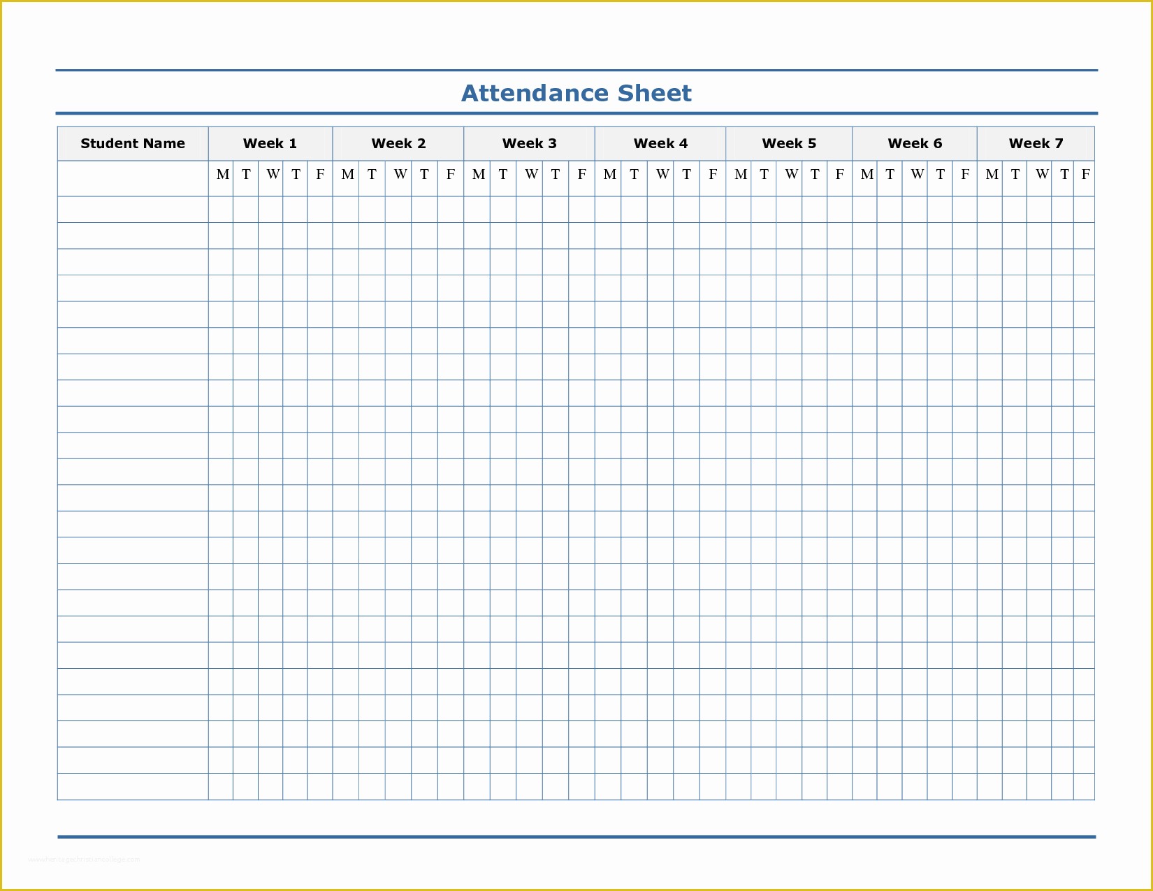 Free Google Sheets Templates Of attendance Template Free Google Search