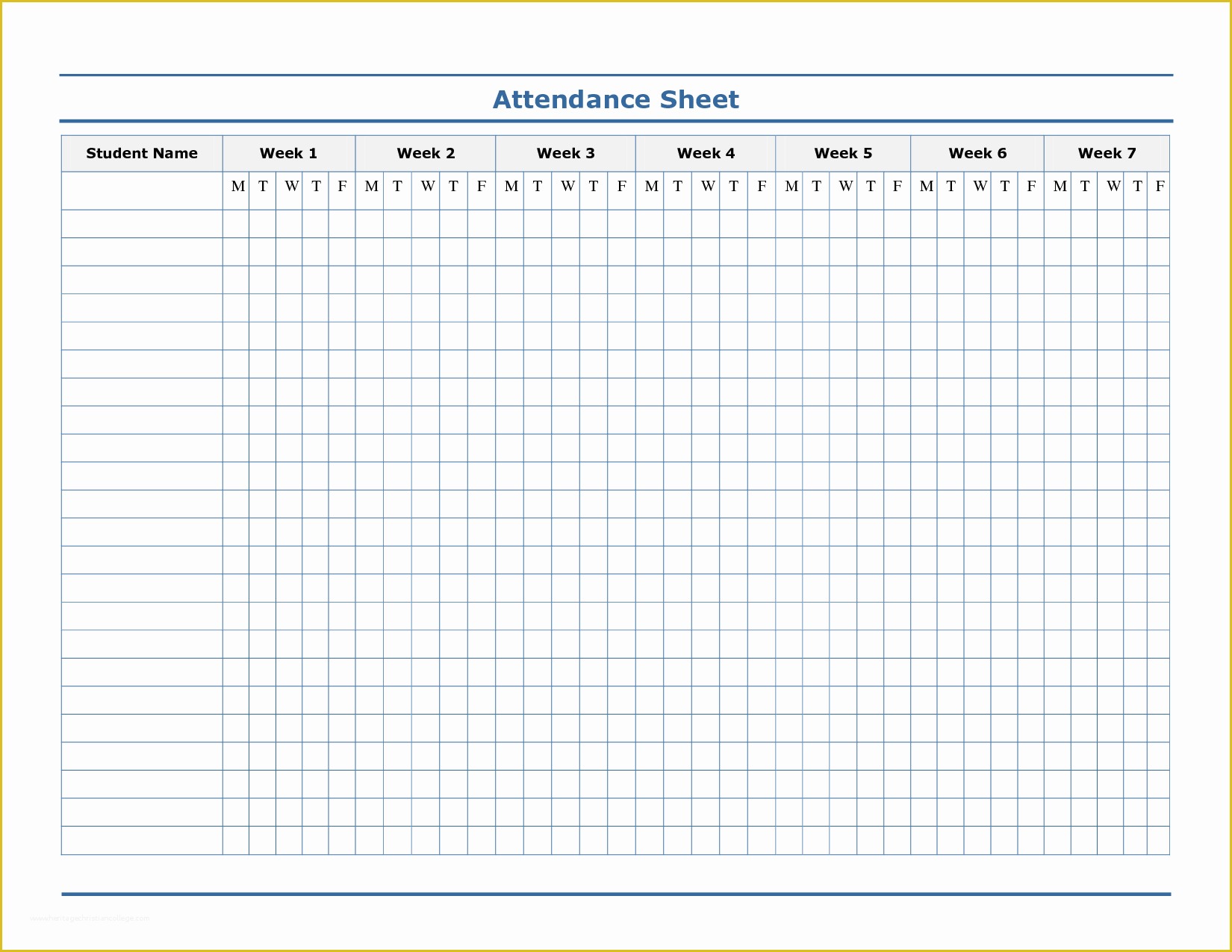 Free Google Sheets Templates Of attendance Template Free Google Search