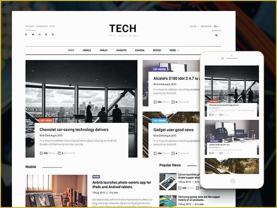 Free Google Sites Templates Professional Of Free Google Sites Templates for Technews HTML5 Magazine