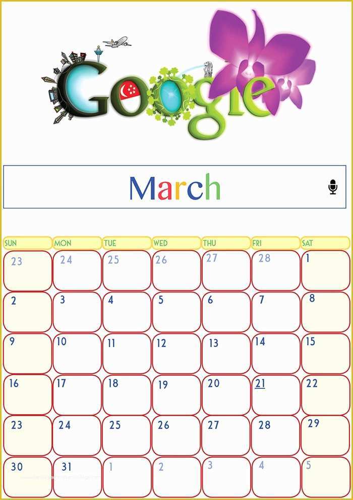Free Google Templates Of 15 Best Google Calendar Templates Free Psd Vector Eps
