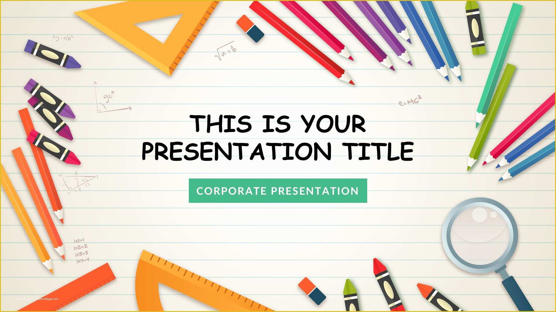 Free Google Templates Of Kindergarten Free Google Slides Keynote theme and