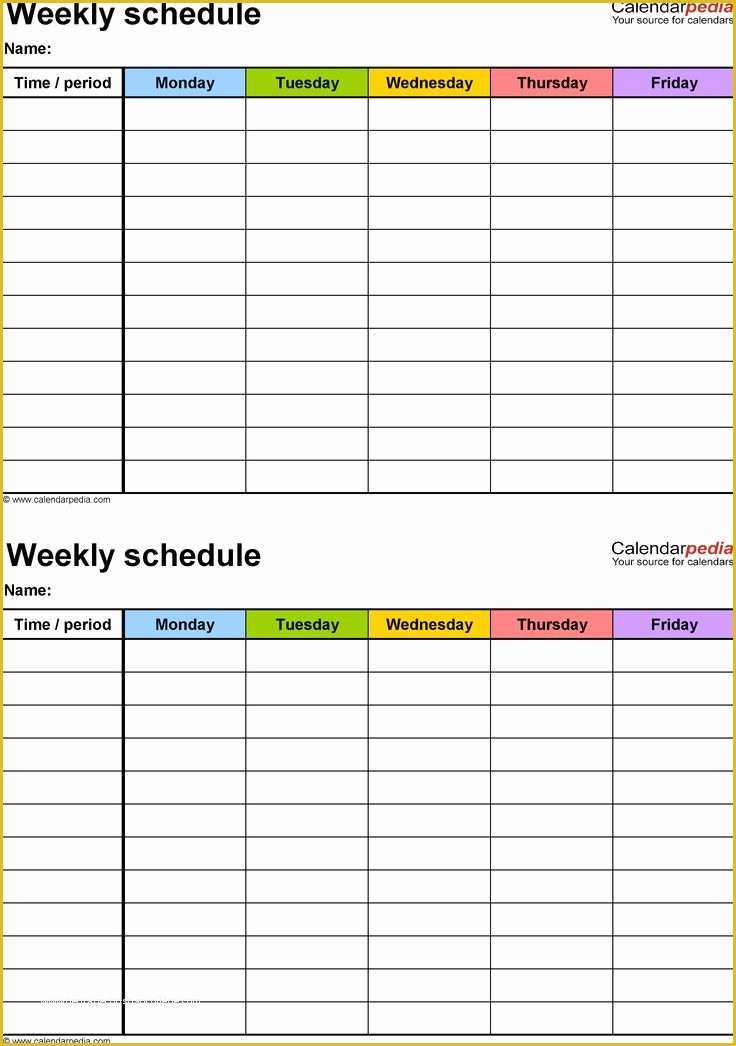 Free Google Templates Of Weekly Schedule Template Google Docs