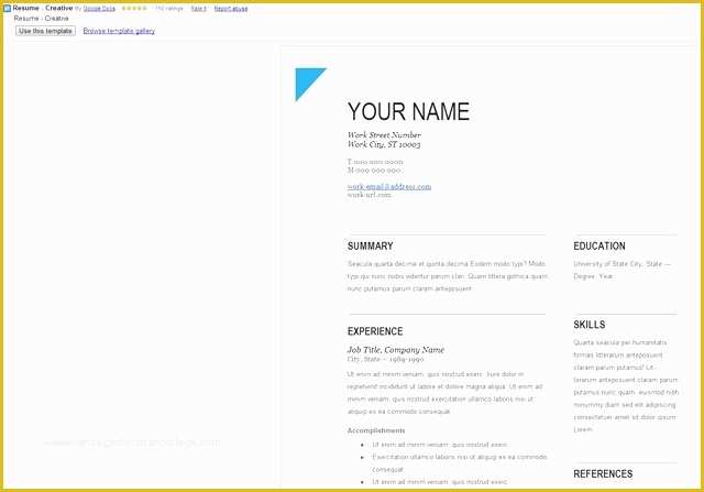 Free Google Website Templates Of Inspirational Google Resume Templates Free – Smart Site