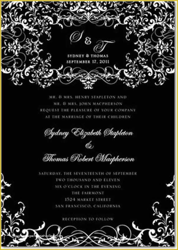 Free Gothic Wedding Invitation Templates Of Gothic Wedding Invitations